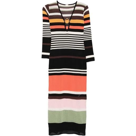 Cala de la Cruz abito midi magna - marrone