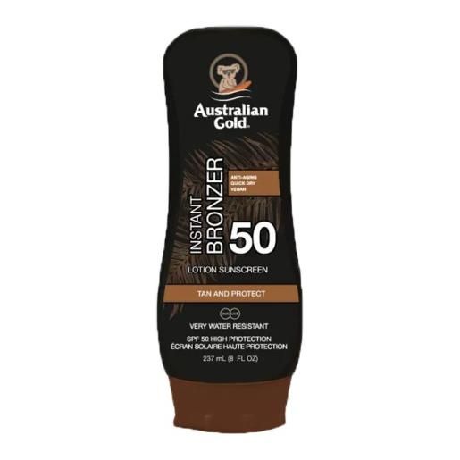 EURACOM Srl australian gold spf 50 lozione solare con bronzer 237 ml