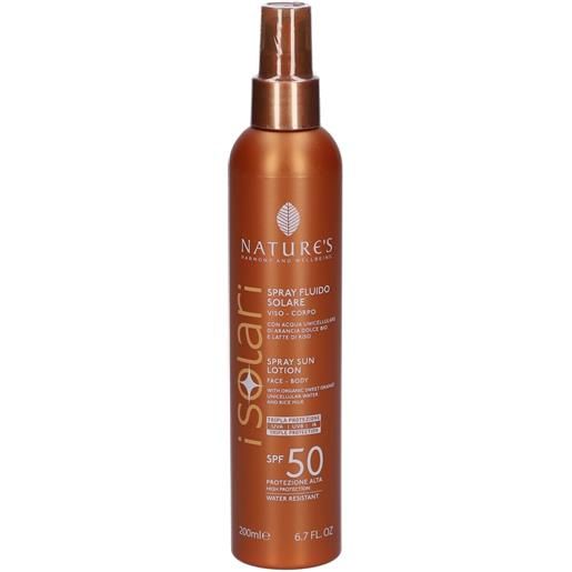 Nature's i solari spray fluido spf50 200 ml