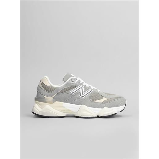 New Balance Kids sneakers 9060 in camoscio e tessuto grigio