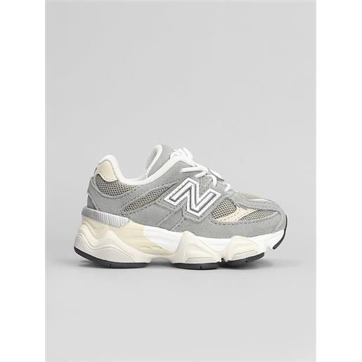 New Balance Kids sneakers 9060 in camoscio e tessuto grigio