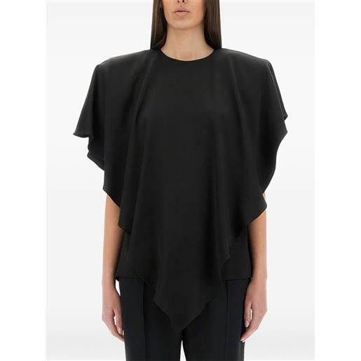 Stella McCartney blusa drappeggiata - nero