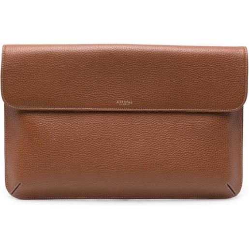Aspinal Of London borsa porta pc - marrone