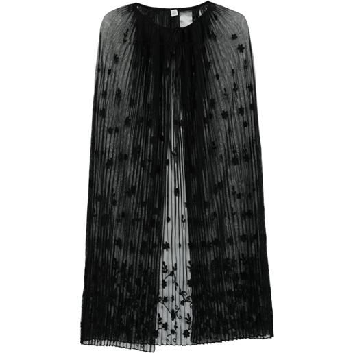 TOTEME mantella a fiori - nero