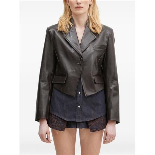 Andersson Bell giacca crop - marrone