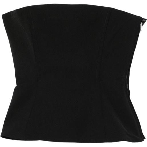 Jean Paul Gaultier corsetto senza spalline - nero