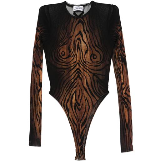 Jean Paul Gaultier body the wood in rete - nero