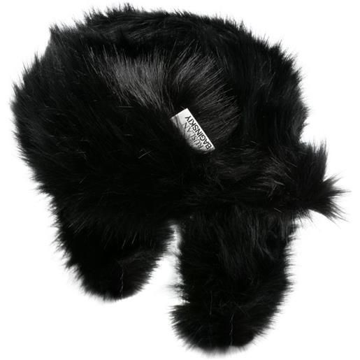 Ruslan Baginskiy cappello in pelliccia sintetica con paraorecchie - nero