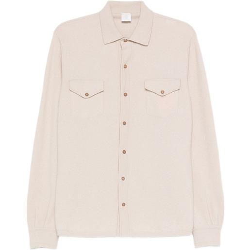 Eleventy camicia con tasca - toni neutri
