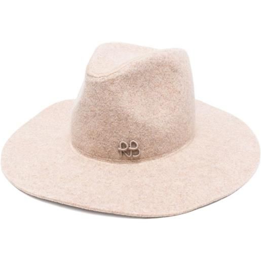 Ruslan Baginskiy fedora con placca logo - toni neutri