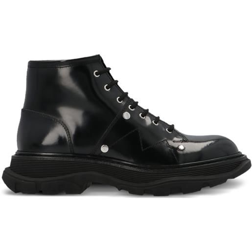 Alexander McQueen stivaletti in pelle - nero