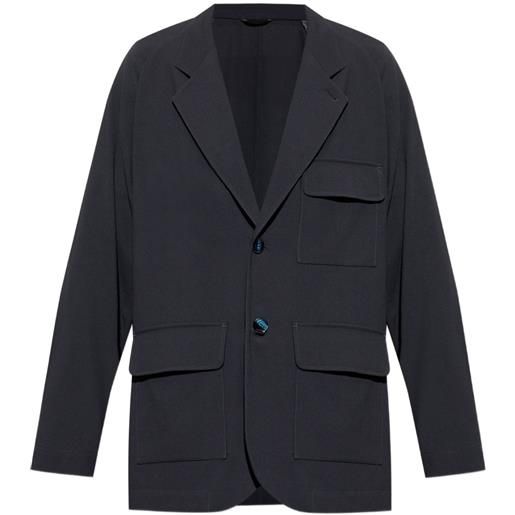 Giorgio Armani blazer in lana con tasca - nero