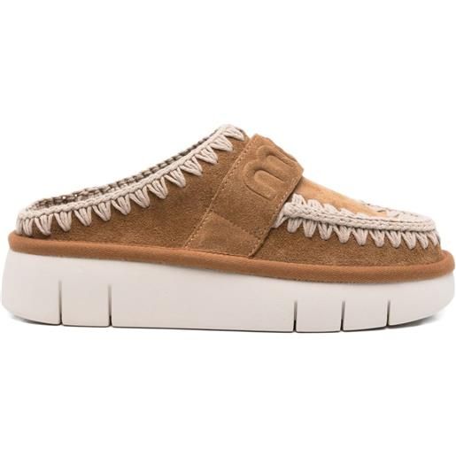 Mou mules con plateau 45mm - marrone