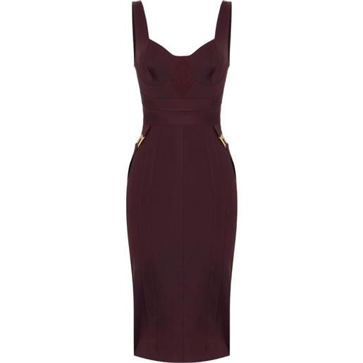 Elisabetta Franchi abito midi - rosso