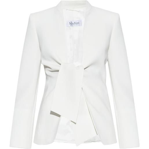 Max Mara blazer con fiocco - bianco