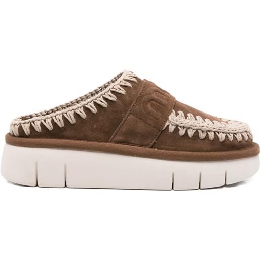 Mou mules con plateau 45mm - marrone