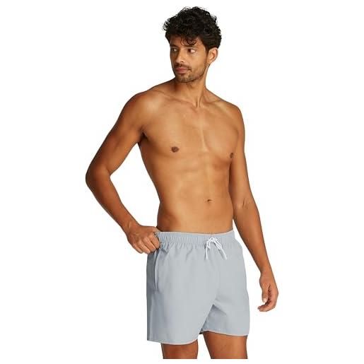 Calvin Klein uomo pantaloncino da bagno medium drawstring con logo, grigio (quarry), 6xl