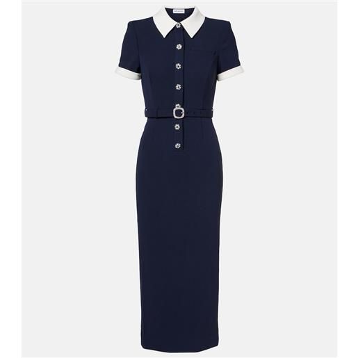 Self-Portrait abito midi con cintura