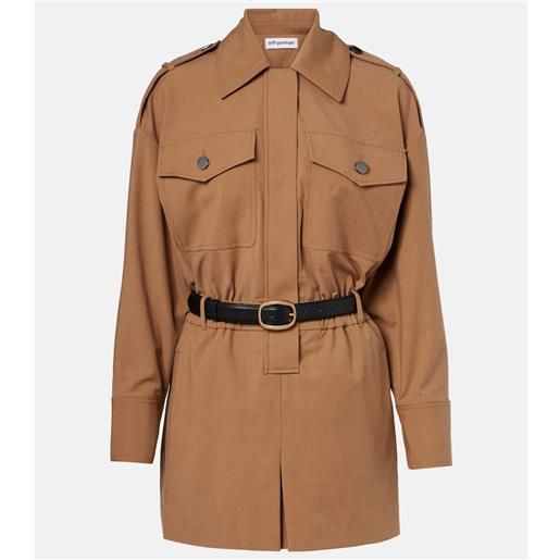 Self-Portrait jumpsuit corta in twill