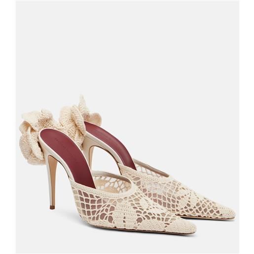 Magda Butrym sandali in crochet e pelle
