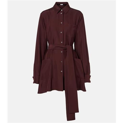 Loewe blusa in seta con cintura