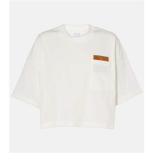 Bottega Veneta t-shirt in jersey di cotone intrecciato