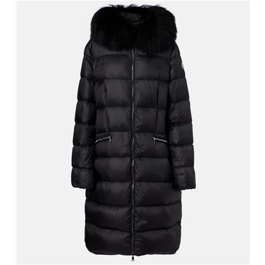 Moncler piumino boedic con shearling