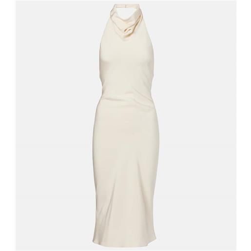 Tom Ford abito in sablã© di seta con scollo allâamericana