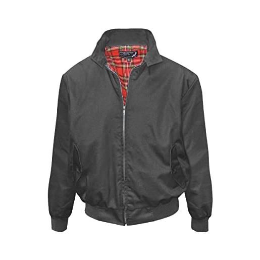 Knightsbridge harrington, giacca da uomo stile retrò, giacca bomber, molti colori xs-3xl, verde bottiglia, m
