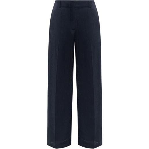 Theory pantaloni sartoriali in raso - blu