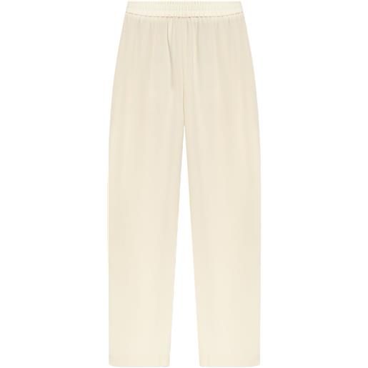 Theory pantaloni con vita elasticizzata - bianco