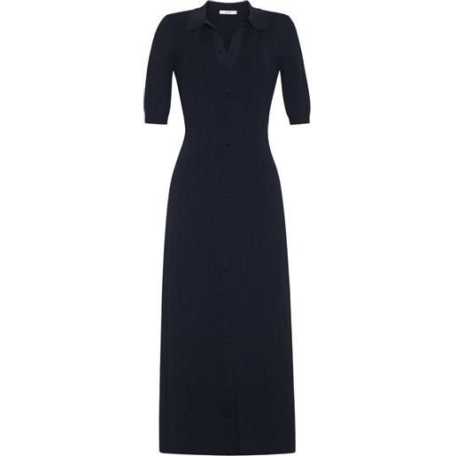 Adam Lippes abito midi fenwick - nero