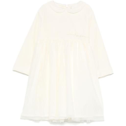 Il Gufo abito con ricamo - bianco