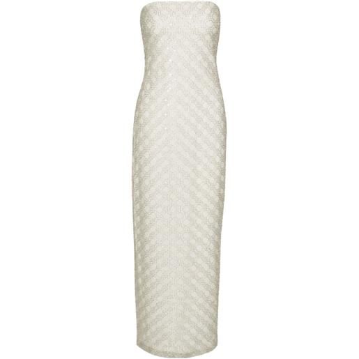 ROTATE BIRGER CHRISTENSEN abito con paillettes - bianco