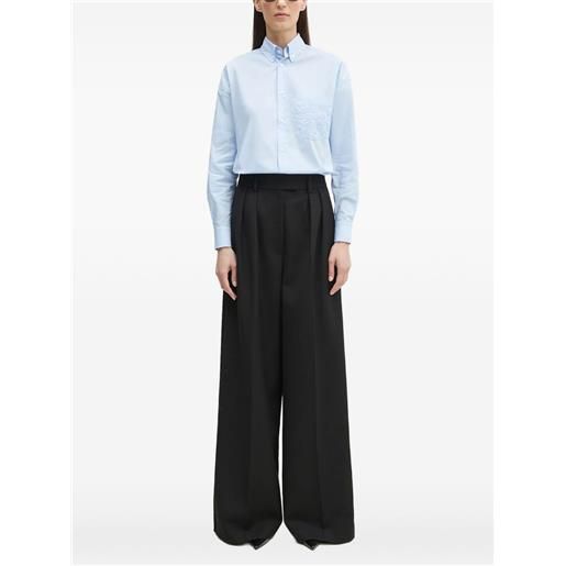 Fiorucci camicia con ricamo - blu