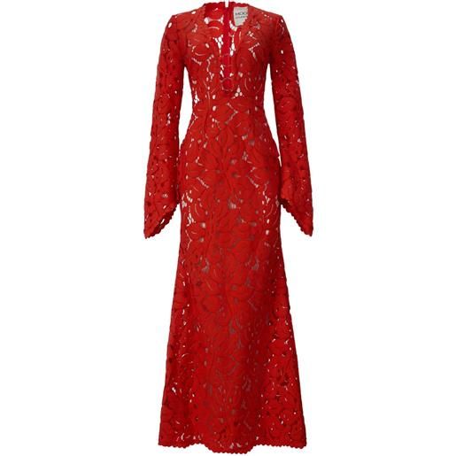 MOOS STUDIO abito flame bloom - rosso