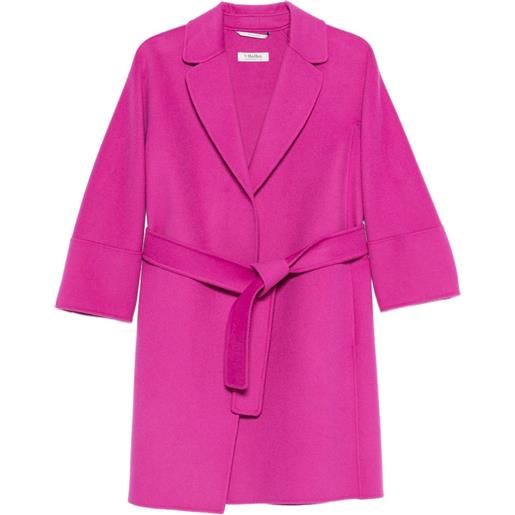'S Max Mara cappotto arona con cintura - rosa