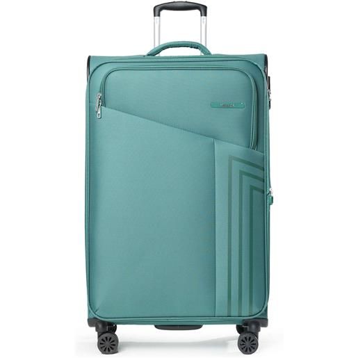 Melluso trolley grande in tessuto green
