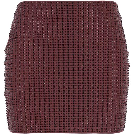 VENUJA minigonna con strass - rosso