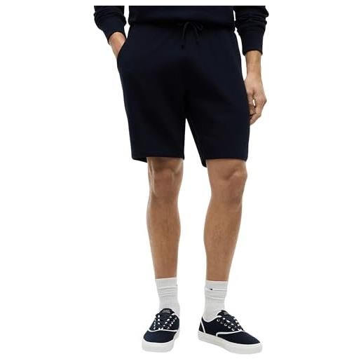 Tommy Hilfiger uomo pantaloncini in felpa essential terry in cotone, blu (breezy blue), l