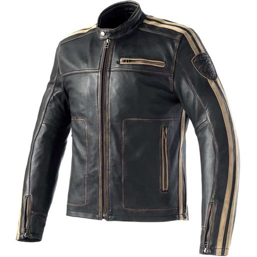 Clover giacca moto Clover rebel 2 nero marrone