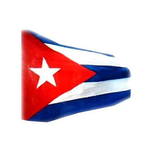 BLUSUPERSHOP pareo mare bandiera cuba in cotone rayon, 165x120 cm con frange in omaggio amuleto portachiavi corno