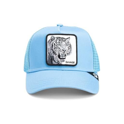 Goorin Bros. trucker - berretto the savage tiger light blue celeste, taglia unica, blu, taglia unica