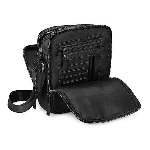 BAIGIO borsello uomo pelle vera borsa a tracolla piccolo vintage borselli da uomini borse a spalla