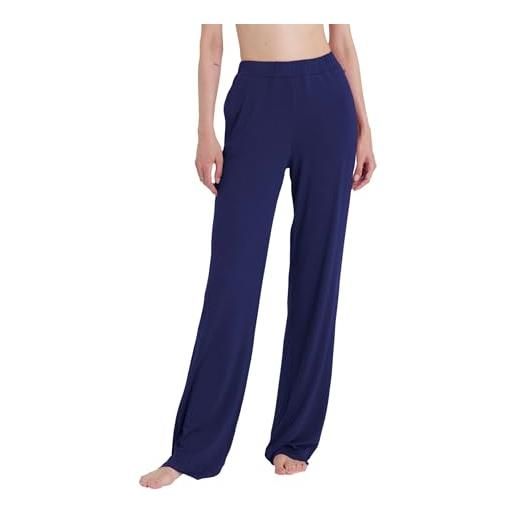 Ragno pantalone donna tinta unita viscosa leggera dq15pe