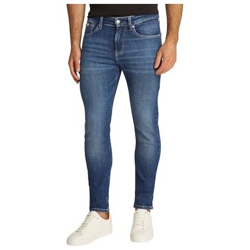 Calvin Klein skinnyj30j326525 skinny, denim medium, 32w / 34l adulto