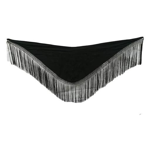 CARMEN MODA manton ricamato flamenca, nero , l