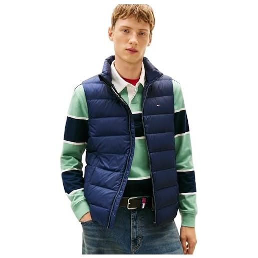 Tommy Jeans tjm lt down vest ext dm0dm20663, gilet, uomo, verde (fatigue green), xs
