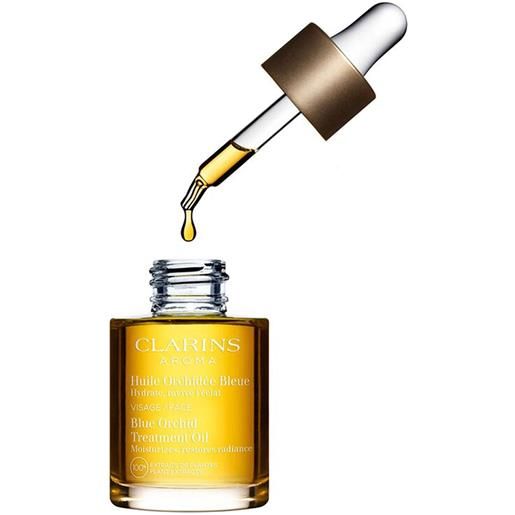 Clarins aroma huile orchidèe bleue 30 ml tonificante idratante rivitalizzante olio