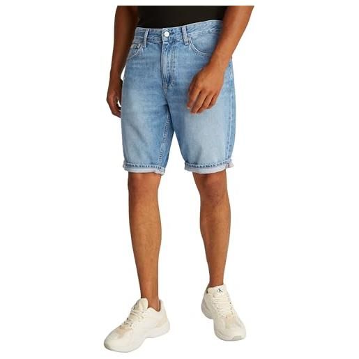 Calvin Klein uomo pantaloncini in jeans regular lunghezza al ginocchio, blu (denim medium), 34w